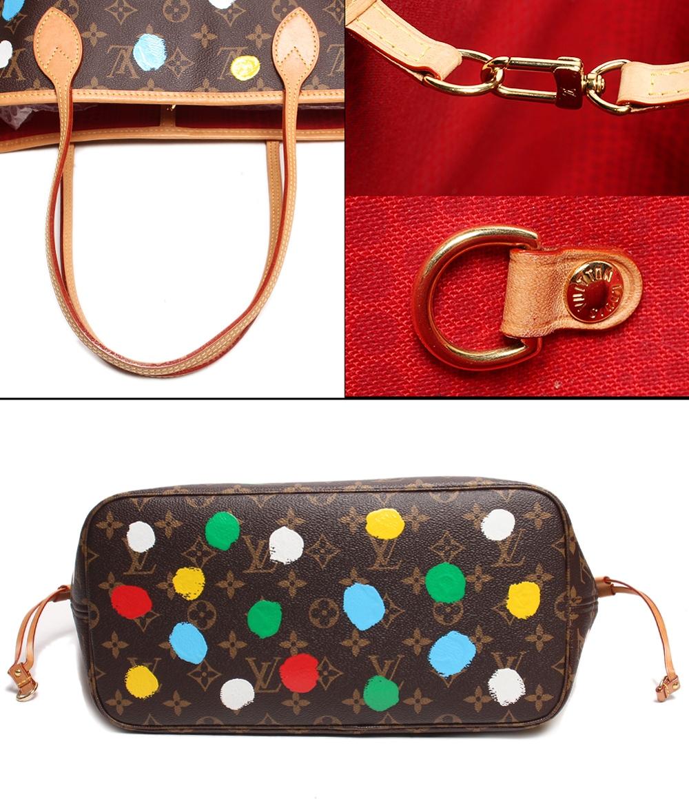 ルイ・ヴィトン トートバッグ LV × YK ネヴァーフル MM 草間彌生 モノグラム ペインティッドドット M46381 レディース LOUIS VUITTON