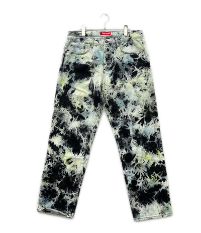 美品 Supreme レギュラー ジーンズ タイダイ デニムパンツ メンズ SIZE 34 シュプリーム