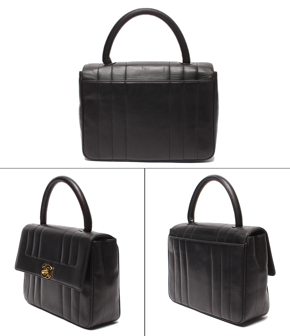CHANEL ハンドバッグ ゴールド金具 シングルフラップ マドモアゼル ラムスキン 3番台 レディース シャネル