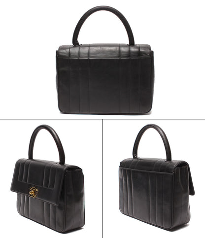 CHANEL ハンドバッグ ゴールド金具 シングルフラップ マドモアゼル ラムスキン 3番台 レディース シャネル