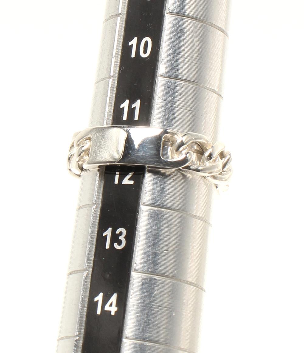 美品 モスキーノ リング 指輪 K10 SV925 レディース SIZE 12号 MOSCHINO