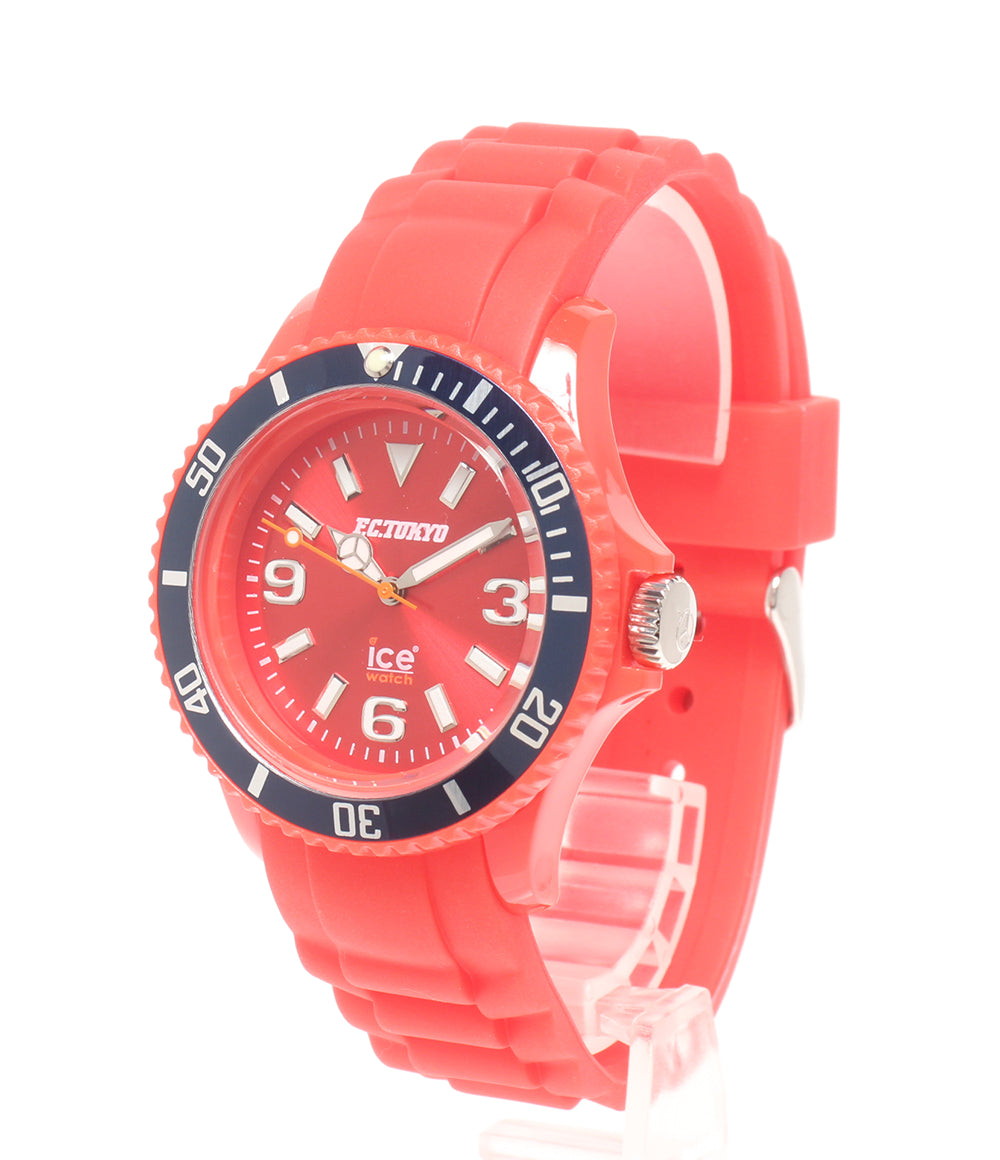 美品 ice watch 腕時計 クオーツ レッド レディース メンズ アイスウォッチ