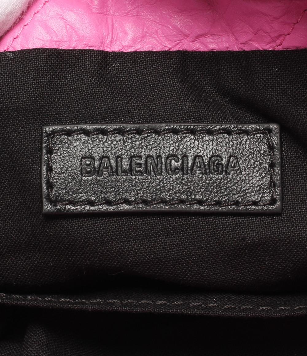 美品 BALENCIAGA チェーンショルダーバッグ 肩掛け クラッシュ レディース バレンシアガ