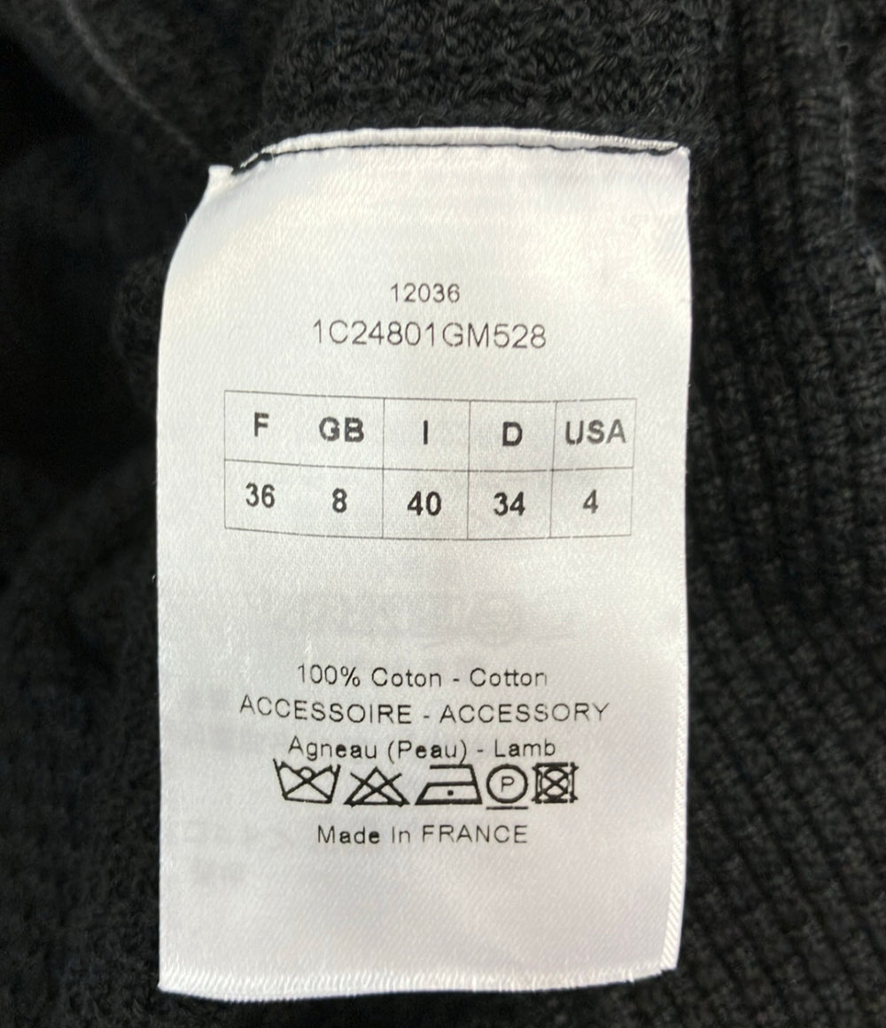 美品 Christian Dior ニットコート 1C24801GM528 レディース SIZE 36 (S) クリスチャンディオール