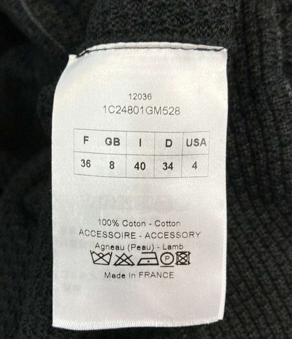 美品 Christian Dior ニットコート 1C24801GM528 レディース SIZE 36 (S) クリスチャンディオール