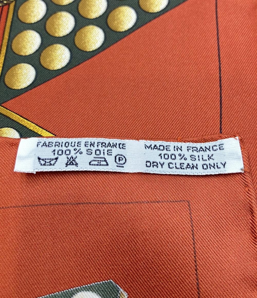 美品 HERMES スカーフ シルク100% カレ90 L'OR DES CHEFS レディース エルメス