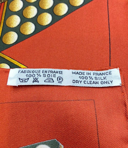 美品 HERMES スカーフ シルク100% カレ90 L'OR DES CHEFS レディース エルメス
