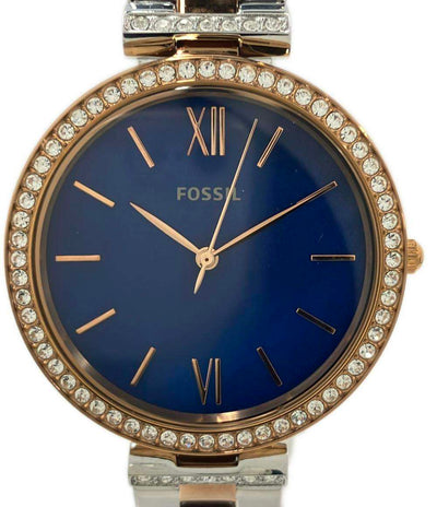 フォッシル 腕時計 クオーツ ネイビー ES4640 レディース FOSSIL