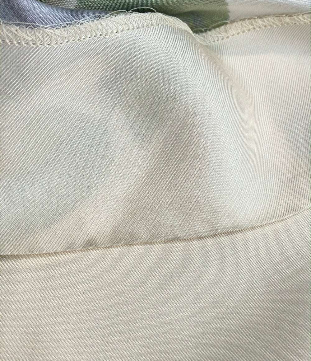 CABaN フラワーシルクツイル セミワイドパンツ レディース SIZE S キャバン