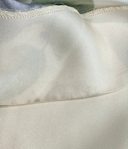 CABaN フラワーシルクツイル セミワイドパンツ レディース SIZE S キャバン