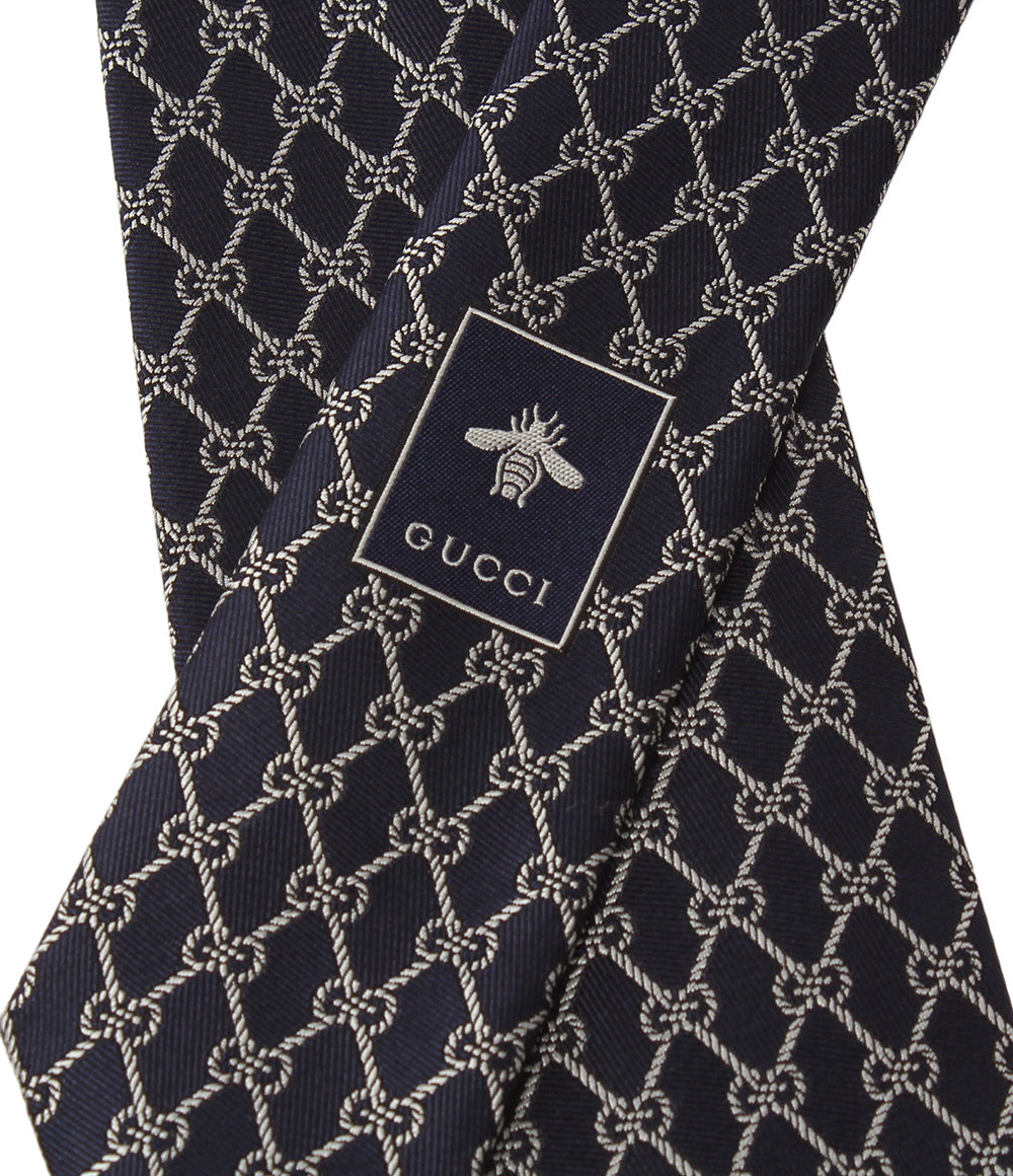美品 GUCCI ネクタイ シルク100％ GG柄 メンズ グッチ