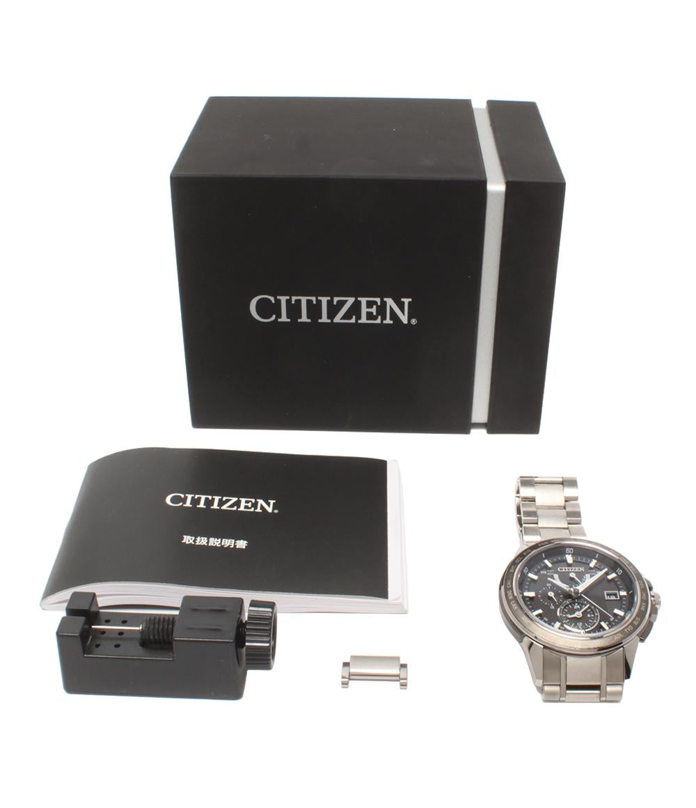 CITIZEN 腕時計 アテッサ ATTESA ソーラー ブラック H820-T020135 メンズ シチズン
