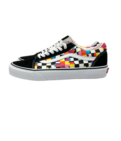美品 VANS ローカットスニーカー Old Skool フローラル チェッカーボード ユニセックス SIZE 25.0 (XL) ヴァンズ