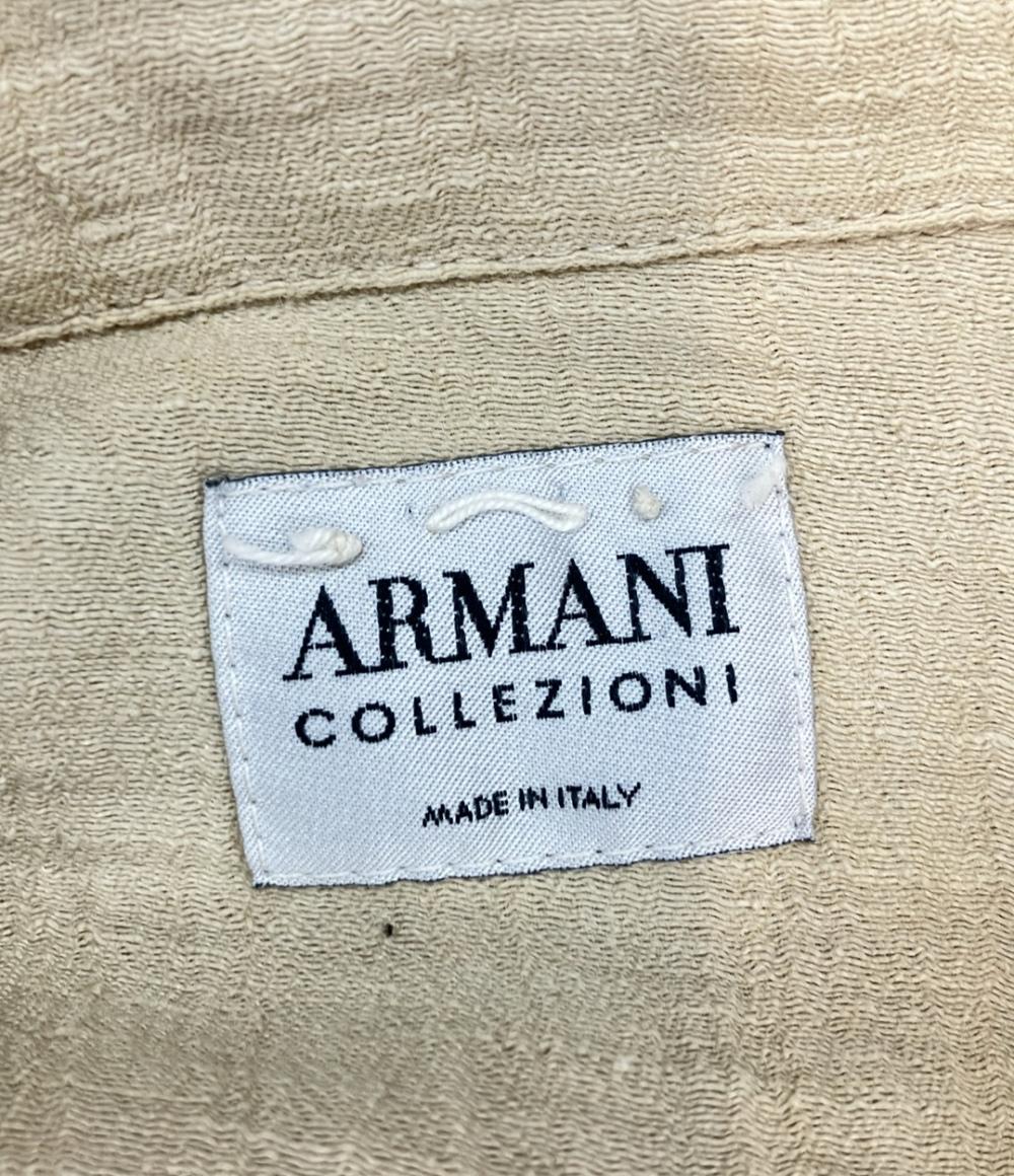 ARMANI COLLEZIONI ジャケット リネンシャツ 長袖 メンズ SIZE 48 (L) アルマーニコレッツォーニ