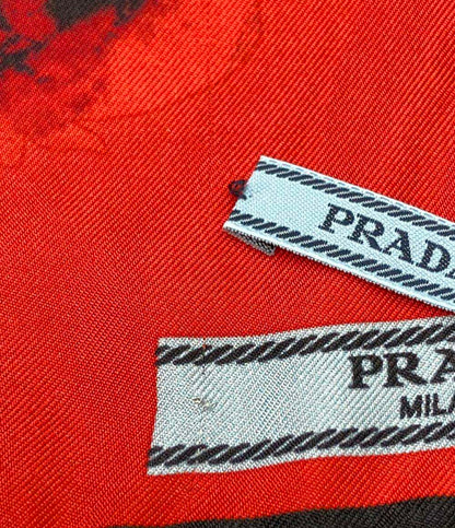 PRADA スカーフ シルク100% 花柄 1FF001 レディース プラダ