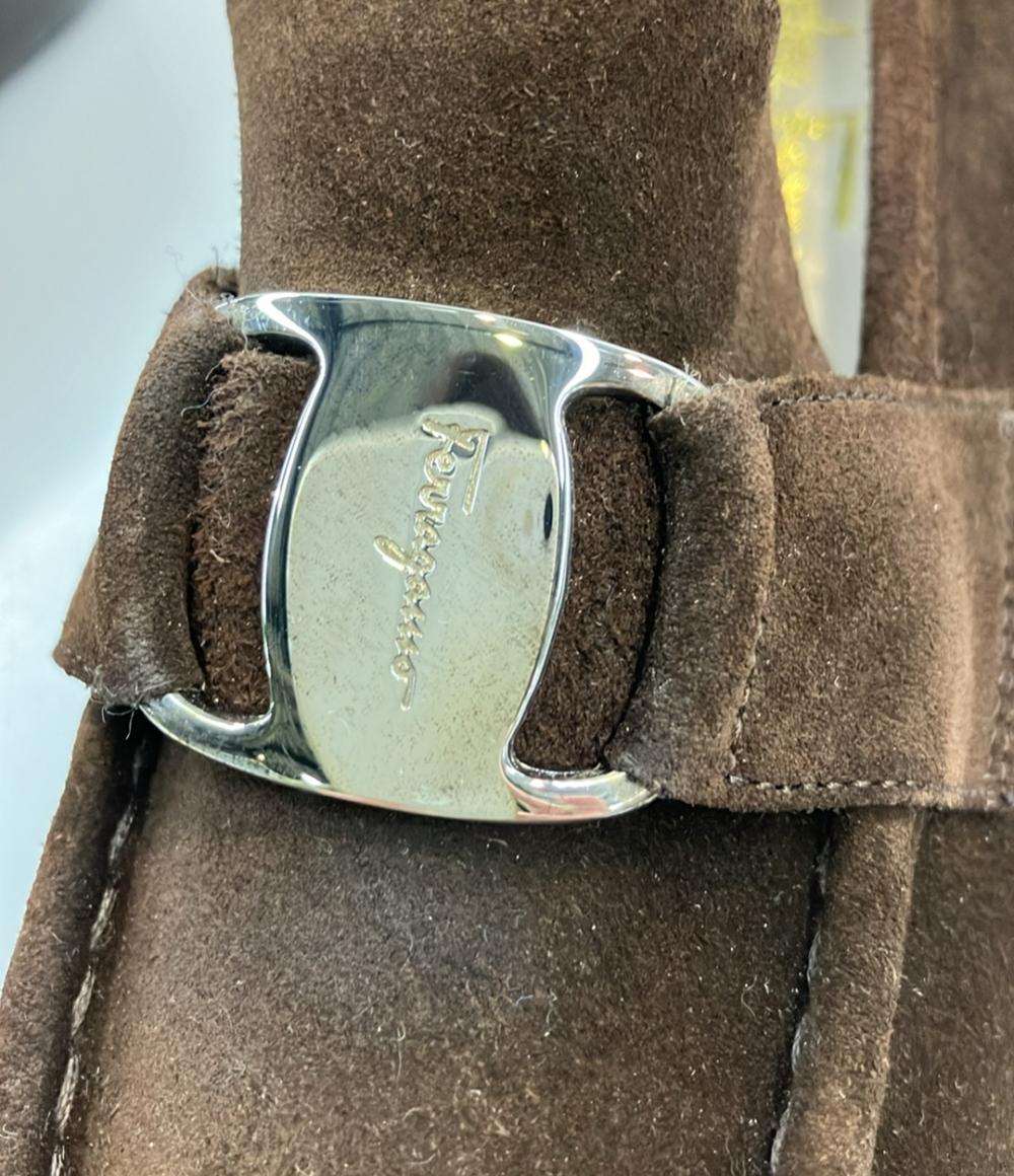 Salvatore Ferragamo ローファー スエード ガンチーニ レディース SIZE 6 (23.5cm) サルヴァトーレフェラガモ