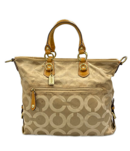 COACH 2WAY ハンドバッグ ショルダーバッグ 斜め掛け オプアート 12963 レディース コーチ