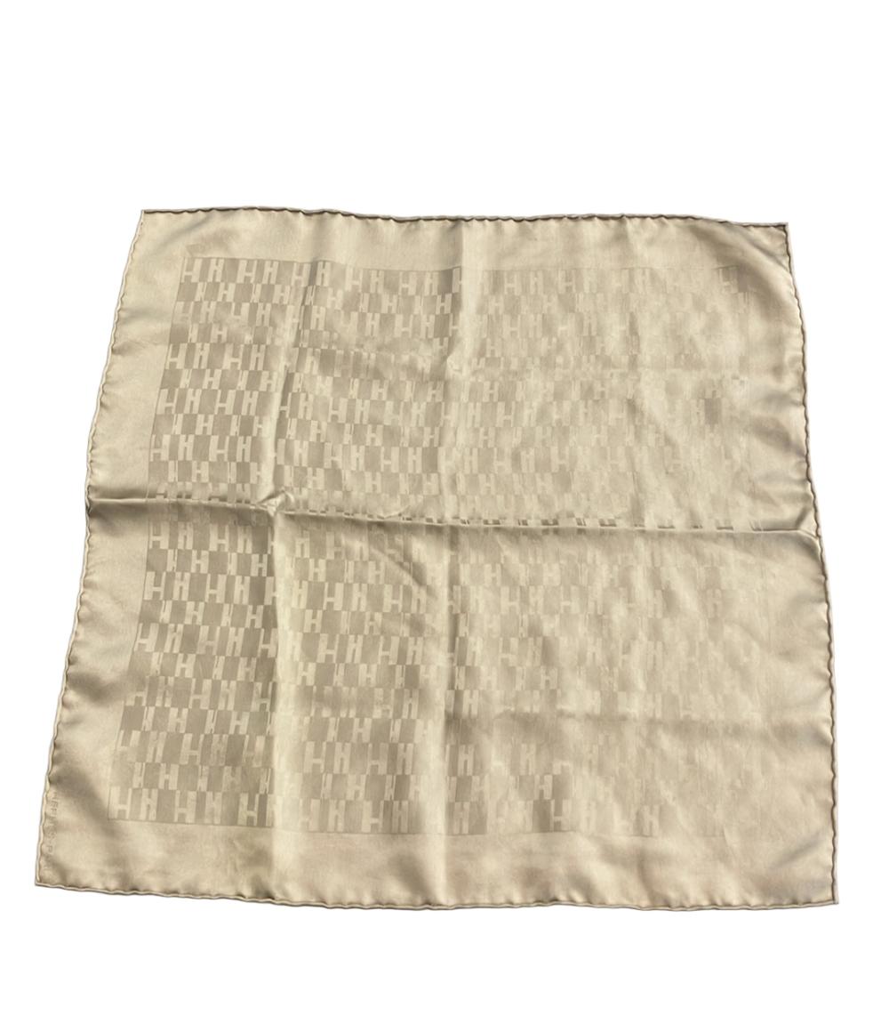 美品 エルメス ハンカチ スカーフ シルク100% Hロゴ レディース HERMES