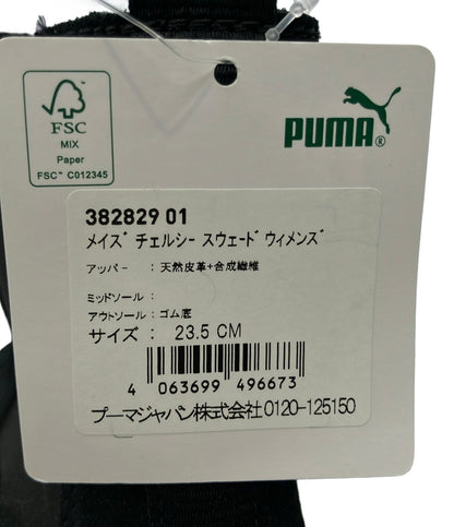 美品 PUMA サイドゴア厚底ショートブーツ メイズ チェルシー スウェード 382829-01 レディース SIZE 23.5 プーマ
