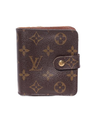 訳あり LOUIS VUITTON 二つ折り財布 コンパクト ジップ モノグラム M61667 レディース メンズ ルイ・ヴィトン