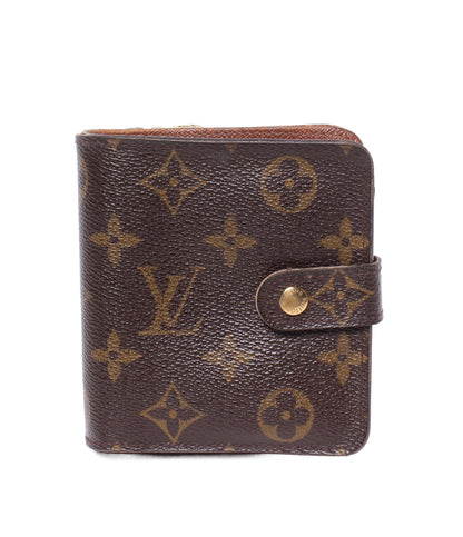 訳あり LOUIS VUITTON 二つ折り財布 コンパクト ジップ モノグラム M61667 レディース メンズ ルイ・ヴィトン