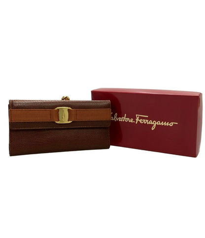 Salvatore Ferragamo 長財布 がま口 ヴァラ 224072 レディース サルヴァトーレフェラガモ