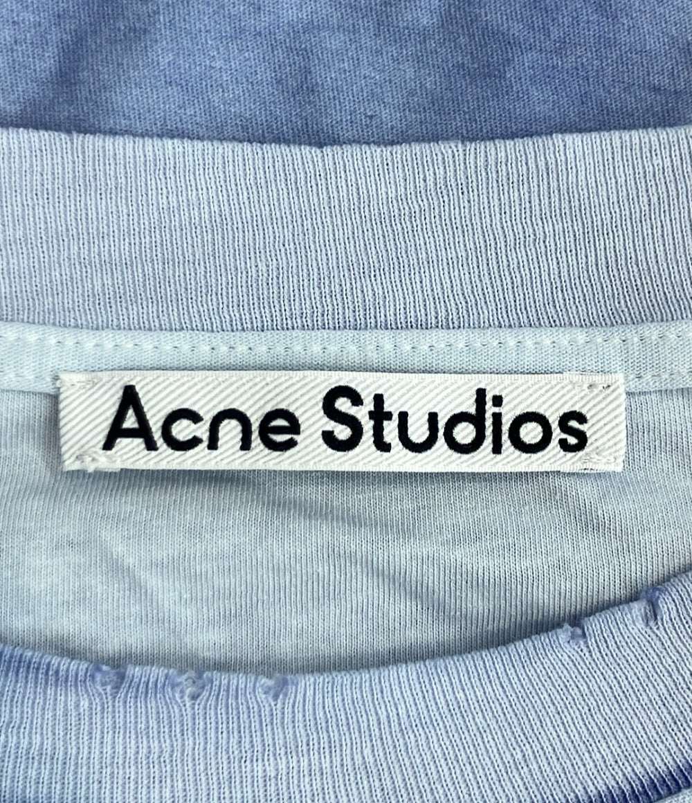 Acne Studios 半袖 スプレー加工ロゴTシャツ ダメージ加工 CL0196 メンズ SIZE M アクネ ストゥディオズ