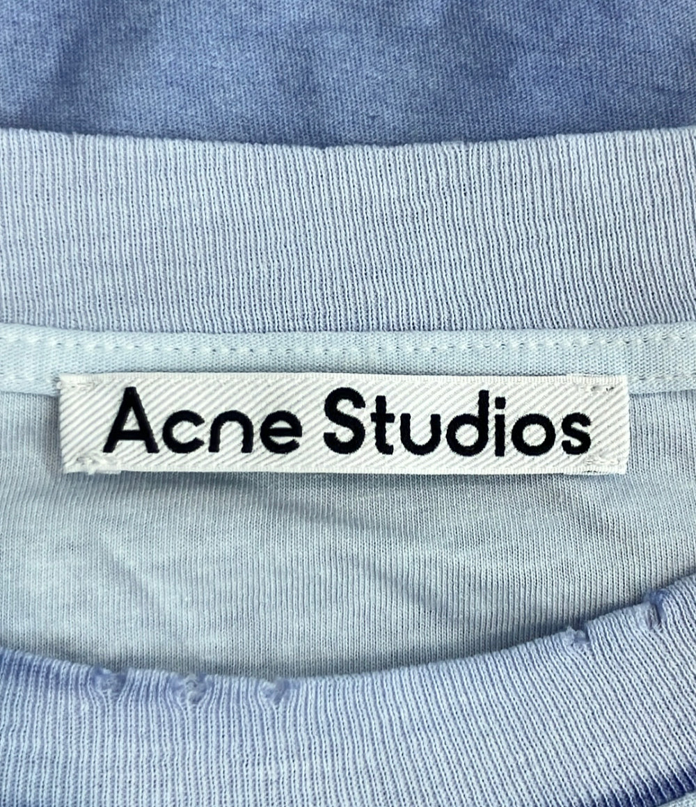Acne Studios 半袖 スプレー加工ロゴTシャツ ダメージ加工 CL0196 メンズ SIZE M アクネ ストゥディオズ