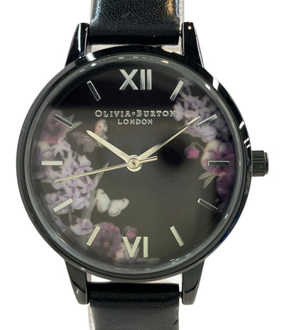 OLIVIA BURTON 腕時計 クオーツ ブラック レディース オリビア・バートン