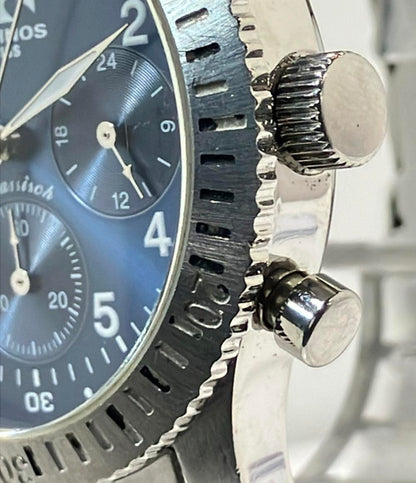 テクノス 腕時計 クオーツ ブルー TGKC832 メンズ TECHNOS