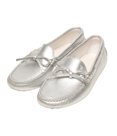 美品 TOD’S モカシン ジュニア ゴンミーノ シルバー キッズ SIZE 33 トッズ