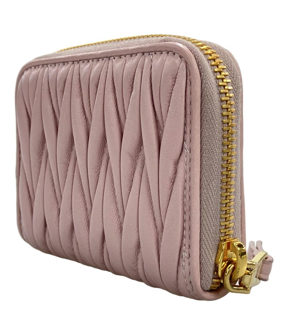 美品 MiuMiu コインケース カードケース マテラッセ マトラッセ レディース ミュウミュウ