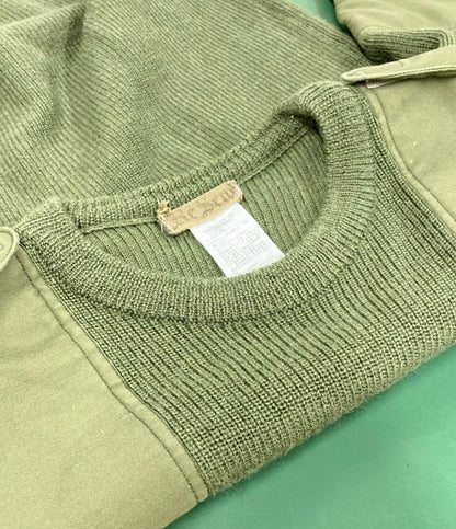 リソウ 切り替えニットセーター メンズ ReSew