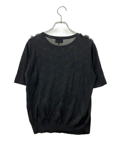 ランバン コレクション 半袖 ローズニット レディース SIZE 40 LANVIN COLLECTION