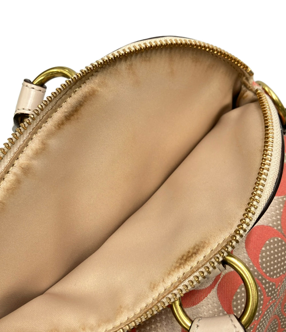 COACH 2WAY ハンドバッグ ショルダーバッグ 肩掛け ドット柄 シグネチャー 22474 レディース コーチ