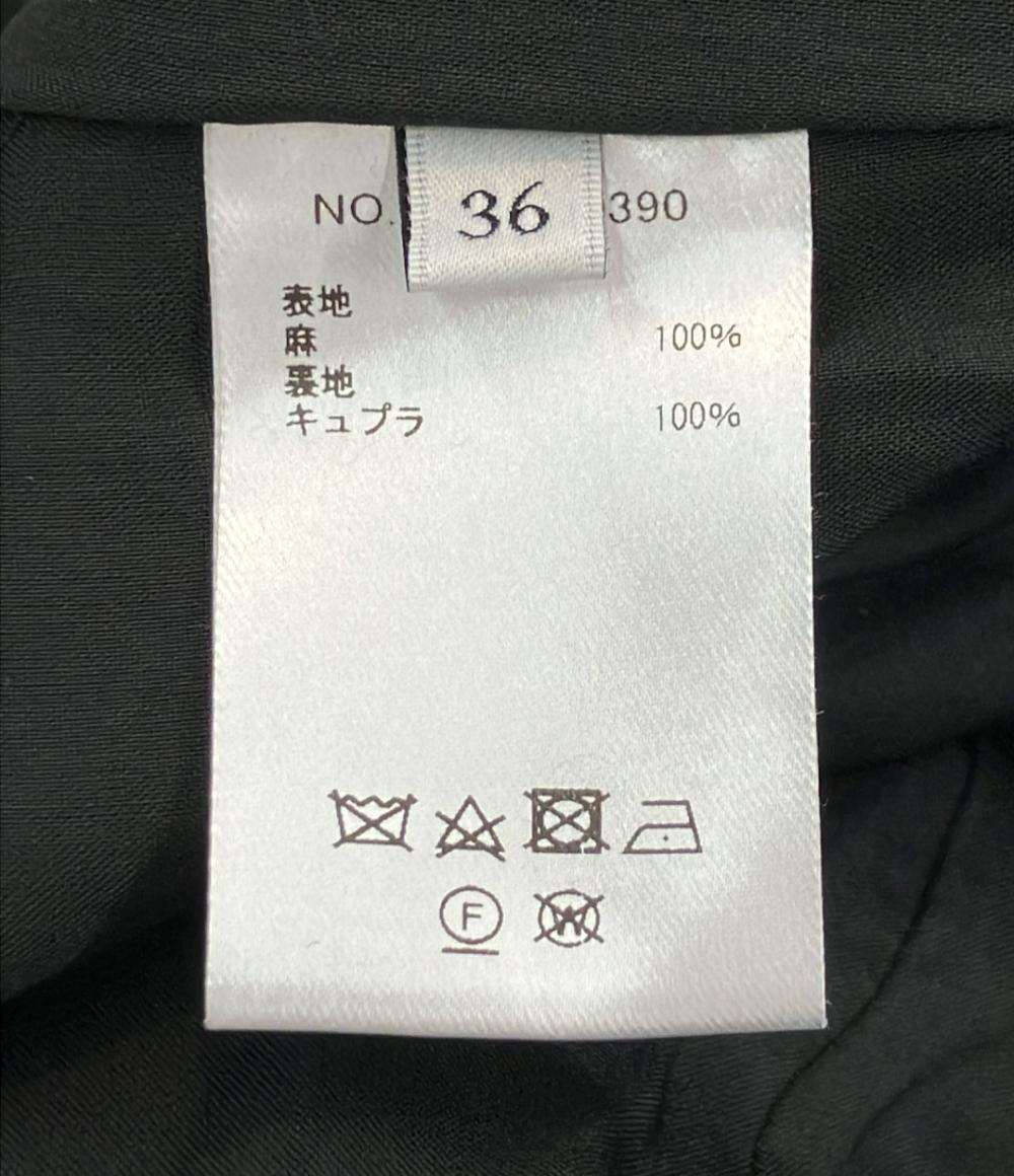 ebure リネンノースリーブラッフルワンピース レディース SIZE 36 (XS) エブール