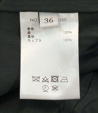 ebure リネンノースリーブラッフルワンピース レディース SIZE 36 (XS) エブール