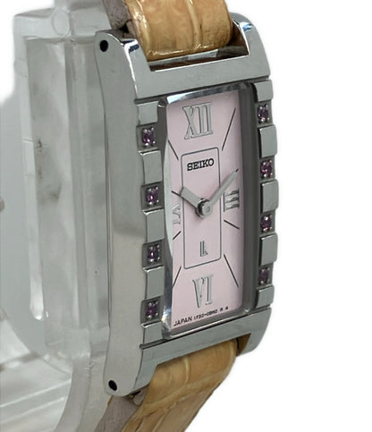 SEIKO 腕時計 RUMIKO ルキア lK クオーツ ピンク 1F20-0BAA レディース セイコー
