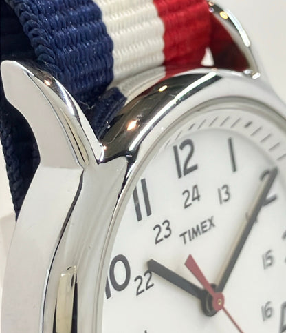 TIMEX 腕時計 INDIGLO クオーツ ホワイト メンズ タイメックス