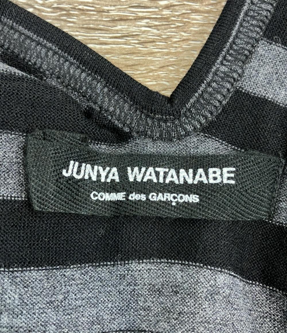 ジュンヤワタナベコムデギャルソン 半袖Tシャツ  Vネック ボーダー メンズ (複数サイズ) JUNYA WATANABE COMME des GARCONS