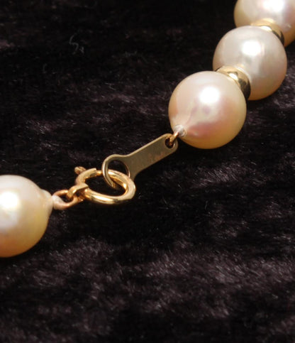 美品 ブレスレット K18 パール 7.5mm レディース