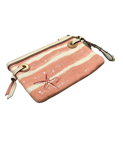 COACH クラッチバッグ 貝殻柄 レディース コーチ