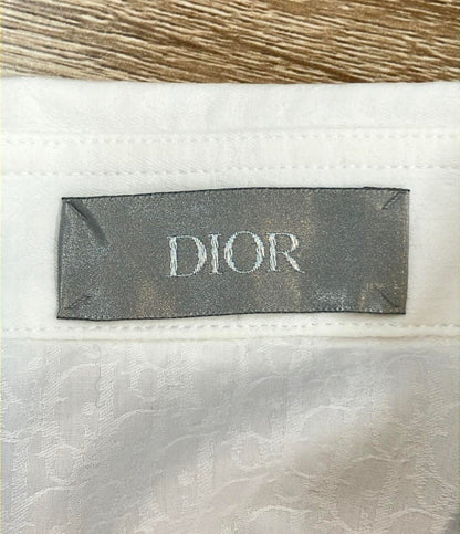 Christian Dior 長袖シャツ  コットン オブリーク 総柄 トップス 013C502A4743 メンズ SIZE 38 (M) クリスチャンディオール