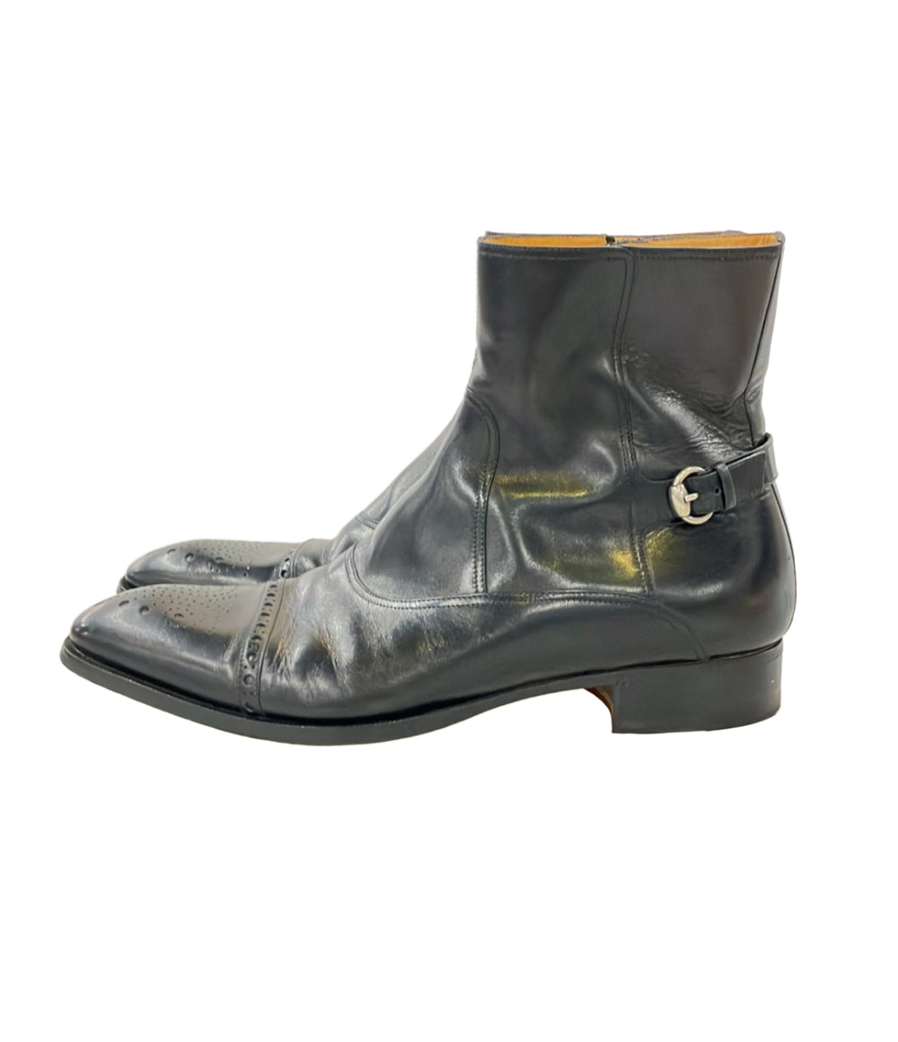GUCCI ショートブーツ サイドジップ メンズ SIZE 8 グッチ