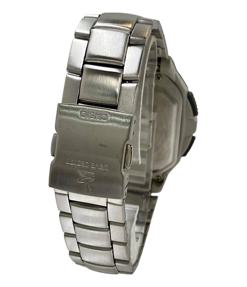 美品 CASIO 腕時計 電池式電波 クオーツ WV-58J メンズ カシオ