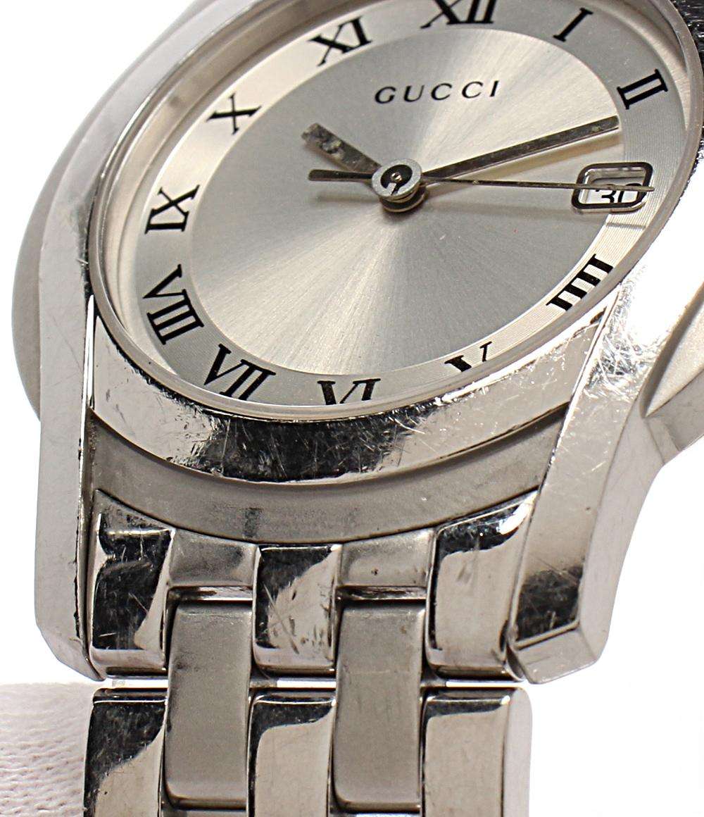 GUCCI 腕時計 クオーツ シルバー 5500M メンズ グッチ
