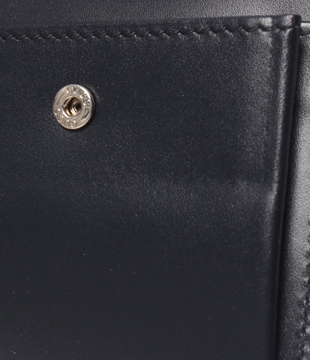 美品 GUCCI 二つ折り財布 GGシグネチャー シェリーライン 408826 メンズ グッチ
