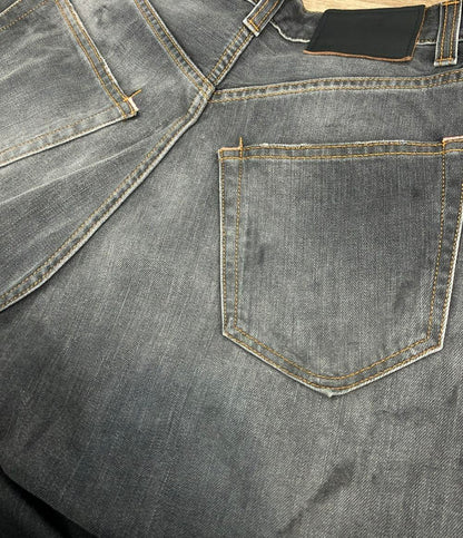 美品 ACNE STUDIOS デニムパンツ ダメージ加工 スーパーバギーフィットジーンズ B00396 メンズ SIZE 44 (S) アクネストゥディオズ