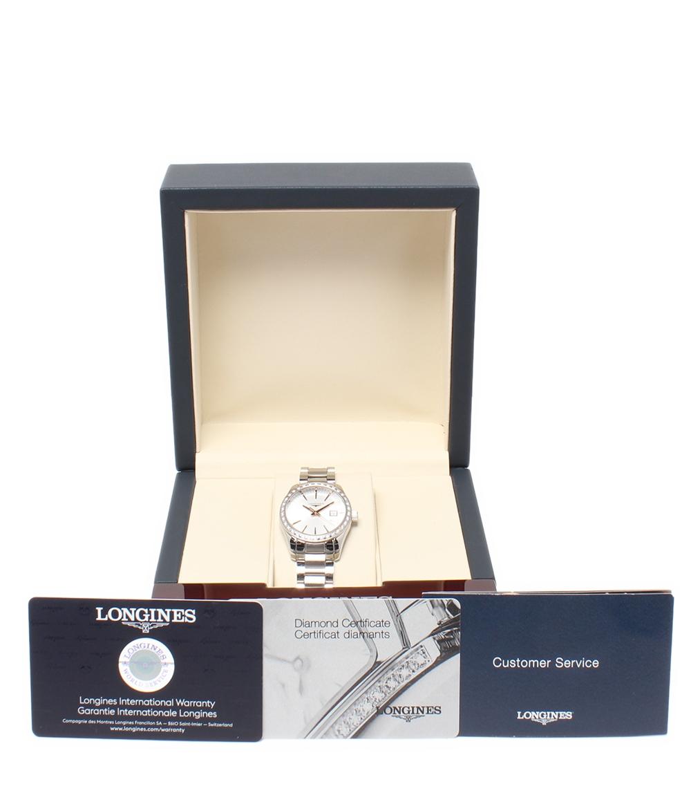 LONGINES 腕時計 コンクエスト クラシック クオーツ シルバー L2.286.0.72.6 レディース ロンジン