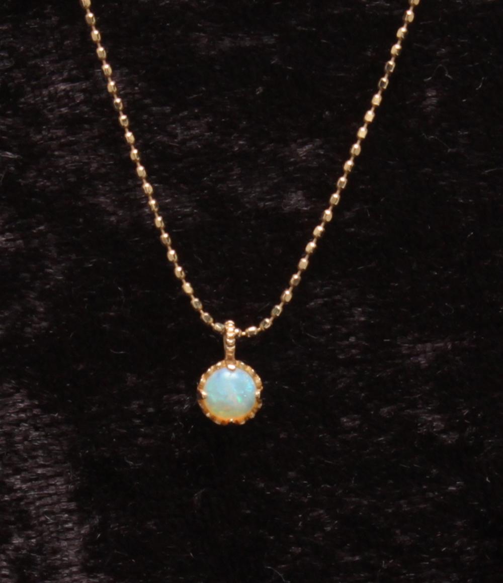 美品 エテ ネックレス K10 ホワイトオパール レディース ete